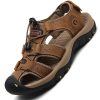2023 Leather Men Shoes Summer New Large Size Men's Sandals Men Sandals Fashion Sandals Slippers Big Size 38-47