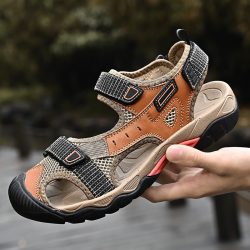 2023 Summer New Men’s Trend Sandals Beach Outdoor Leisure Large Size Sports Men’s Sa ...