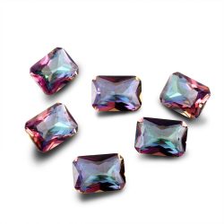 5 PCS 5CT Natural Mystic Rainbow Topaz Radiant Excellent Cut Loose Gemstone Gem Decoration Gifts ...