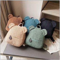 Bear Backpacks Portable Children Travel Shopping Rucksacks Women’s Cute Bear Shaped Should ...