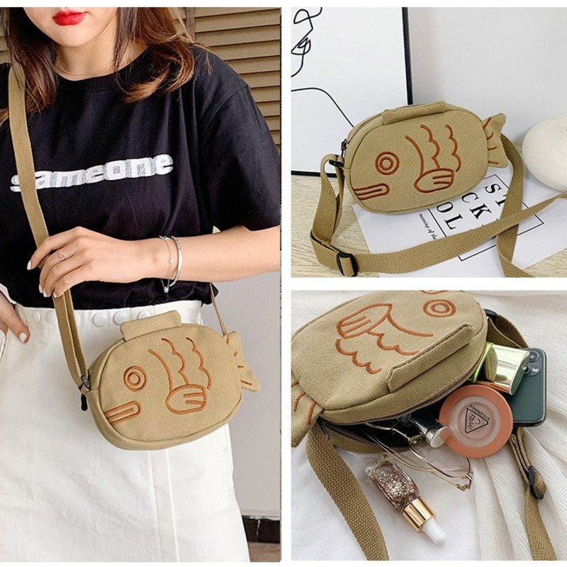 Cute-Canvas-Messenger-Bag-Embroidery-Fish-Shape-Torebka-Listonoszka-Portable-Zippered-Small-Purses-Handbags-Mini-Crossbody-3