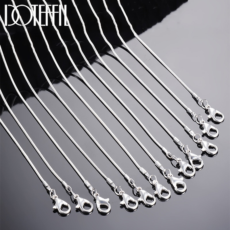 DOTEFFIL-925-Sterling-Silver-10pcs-Lot-16-18-20-22-24-26-28-30-Inch-1-1