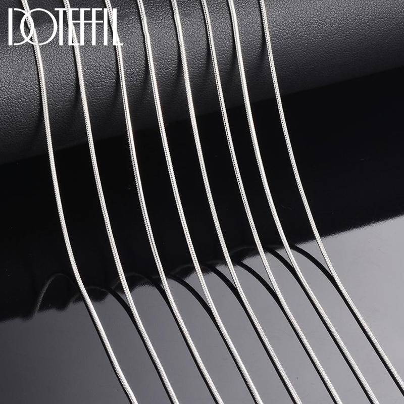 DOTEFFIL-925-Sterling-Silver-10pcs-Lot-16-18-20-22-24-26-28-30-Inch-1-2