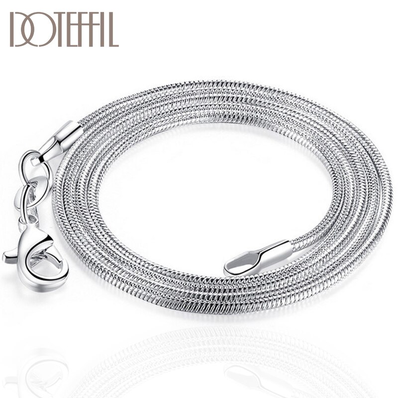 DOTEFFIL-925-Sterling-Silver-10pcs-Lot-16-18-20-22-24-26-28-30-Inch-1-3