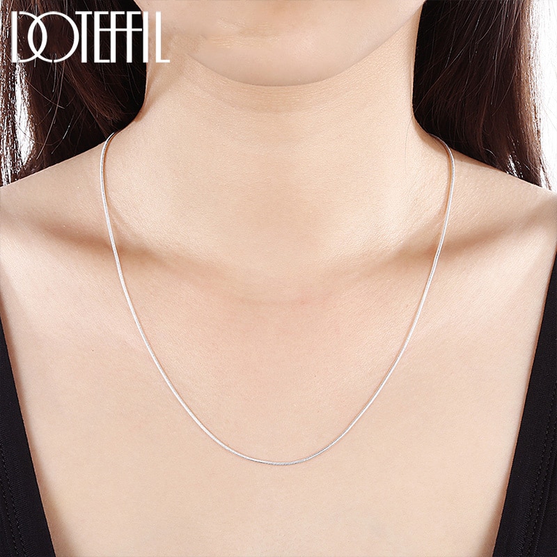 DOTEFFIL-925-Sterling-Silver-10pcs-Lot-16-18-20-22-24-26-28-30-Inch-1-4
