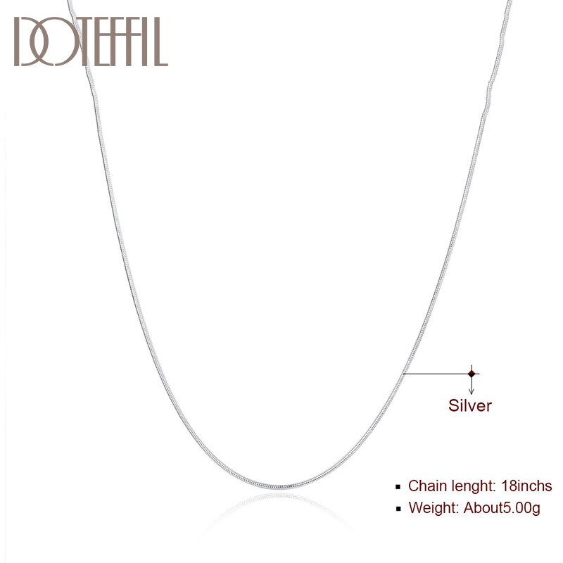 DOTEFFIL-925-Sterling-Silver-10pcs-Lot-16-18-20-22-24-26-28-30-Inch-1-5