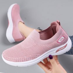 Fashion Women Running Flats Breathable Casual Outdoor Light Weight Sports Shoes Walking Sneakers ...
