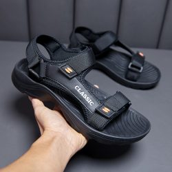 Men Sandals Summer Leisure Beach Holiday Sandals Men Shoes 2022 New Outdoor Male Retro Comfortab ...