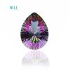 Natural crystal Rainbow mystic quartz 7.8ct pear Mystic Crystal Titanium coating water drop DIY Pendant Earring Ring stone