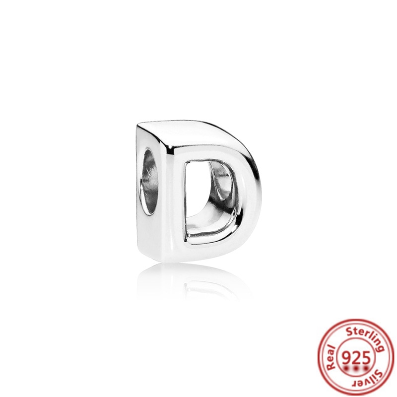 New-100-Real-925-Sterling-Silver-Letter-Alphabet-A-Z-Charm-Beads-Fit-Original-Pandora-Charms-4