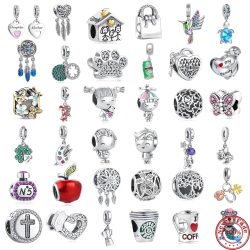 New 925 Sterling Silver Sweet Home Family Girl Boy Bead Fit Pandora Charm Silver 925 Original Br ...