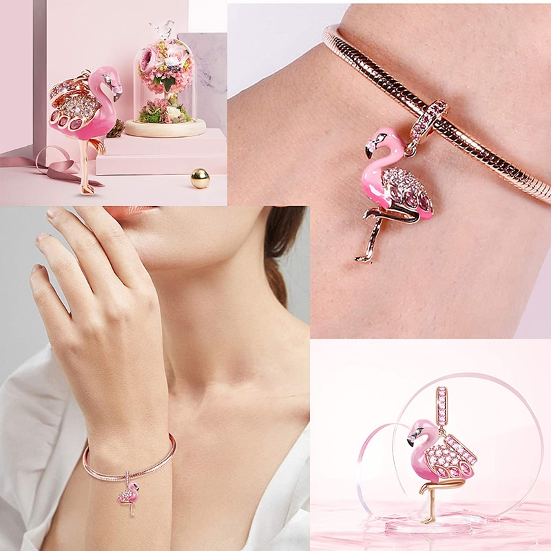 PAMELA-925-Silver-Panda-Butterfly-Chameleon-Charms-Plata-De-Ley-Flower-Turtle-Octopus-Bead-DIY-For-5