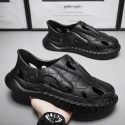 PARZIVAL Summer NEW Beach Sandals Men’s EVA Hollow Garden Shoes Driving Shoes Antiskid Foa ...