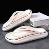 Thong Flip Flops Men Cloud Slippers Summer Shoes 2023 Memory Foam Pillow Slides Orthopedic Clip Toe Arch Support Beach Sandals