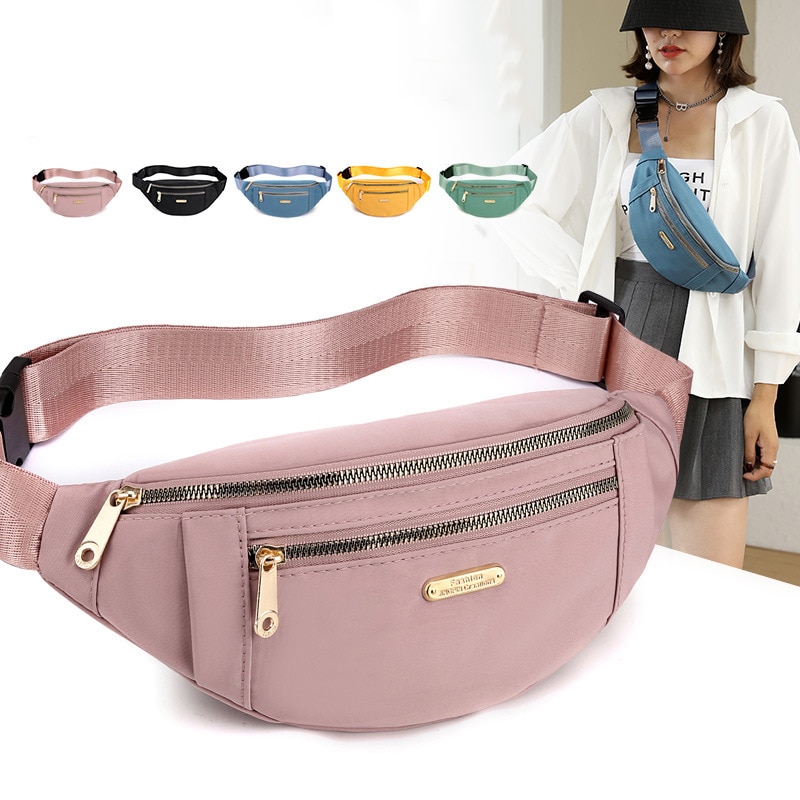 Waist-Bags-for-Women-Oxford-Leisure-Color-Waist-Bag-Shoulder-Crossbody-Chest-Bags-Handbags-All-match