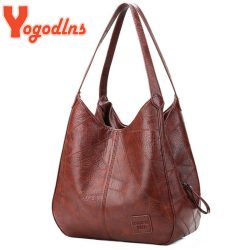 Yogodlns Vintage Women Hand Bag Designers Luxury Handbags Women Shoulder Tote Female Top-handle  ...